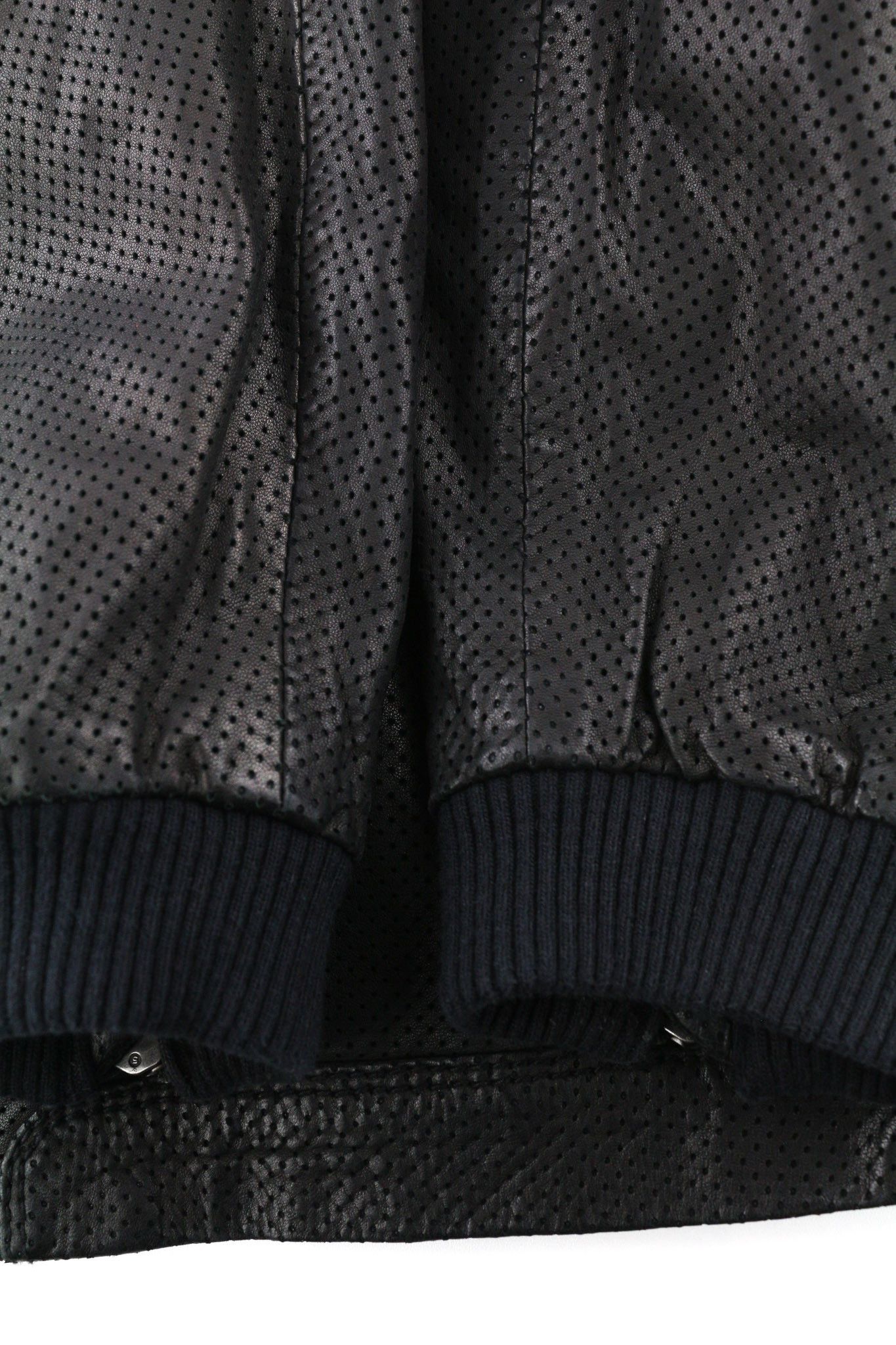 Diesel L Black Lambskin Leather Zip Band Neck Jacket 81730 Size US L / EU 52-54 / 3 - 12 Thumbnail