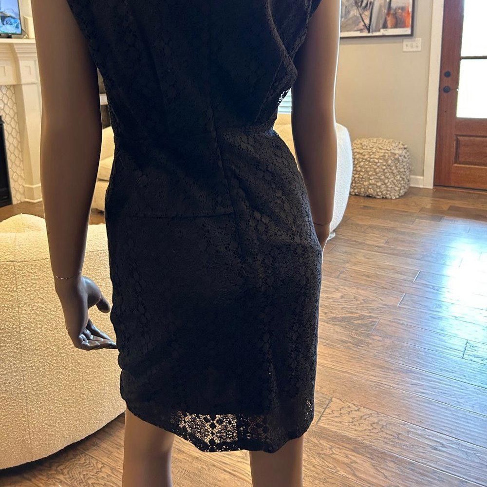 Designer ARK & Co Black Lace Dress with Black Lining Size M / US 6-8 / IT 42-44 - 5 Thumbnail