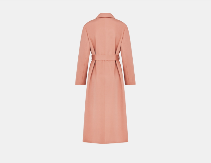 Dior o1w1db10925 441M35 Coat with Belt in Pink Size XS / US 0-2 / IT 36-38 - 2 Thumbnail