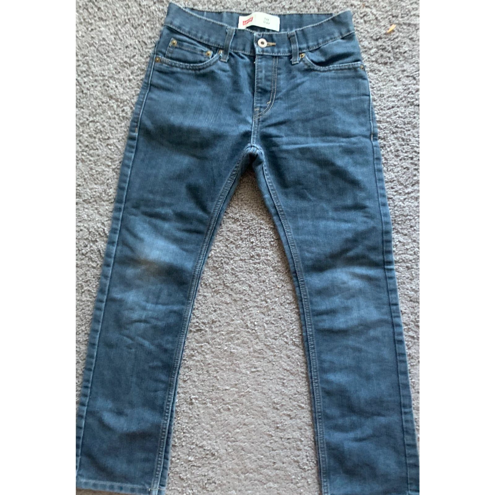 Levi's Levi's 511 Slim Jeans Boys Size 14R 27x27 Blue Cotton Blend Casual Size 36" / US 14 / IT 50 - 4 Thumbnail