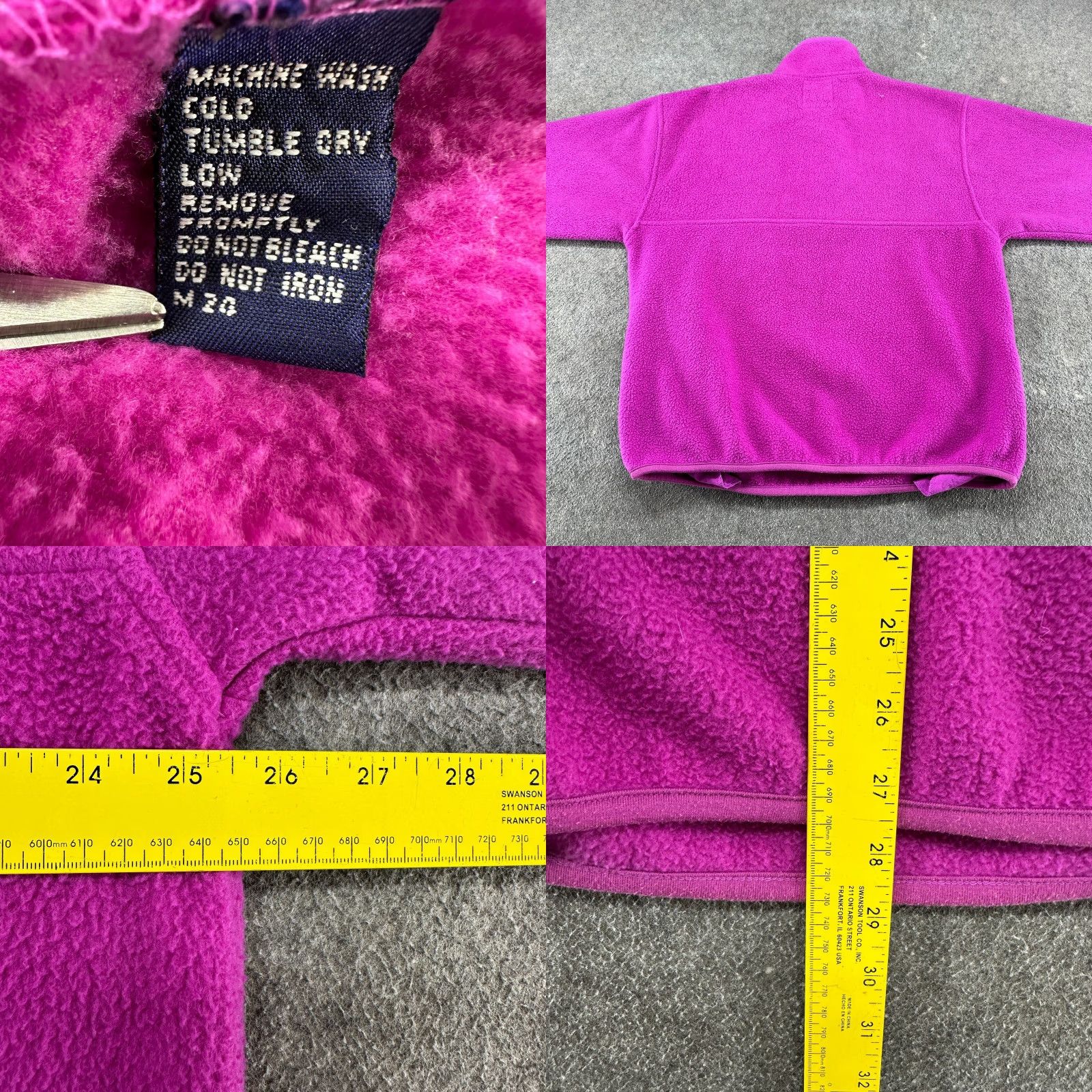 Gap VINTAGE Gap Pullover Sweater Womens L Pink Cowl Neck Fleece Synchilla 90s 1/4 Snap T Arctic Light Logo Size L / US 10 / IT 46 - 8 Thumbnail