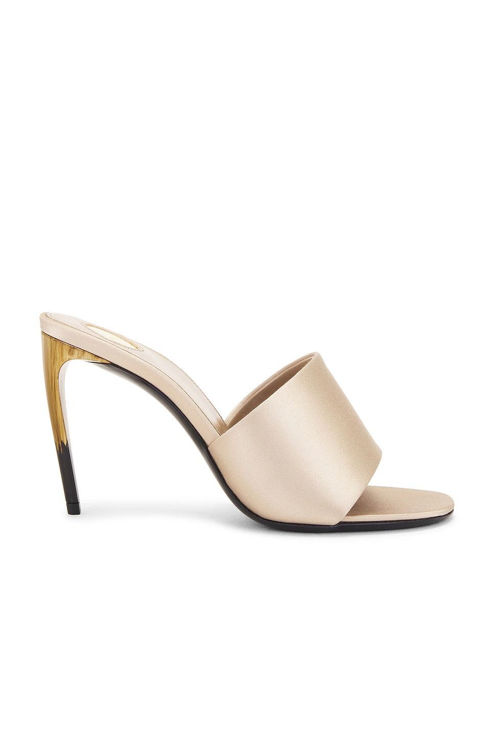 Saint Laurent Paris o1w1db10526 800068 Lodge Mules in Satin Crepe Partridge Pink Size US 9 / IT 39 - 1 Thumbnail