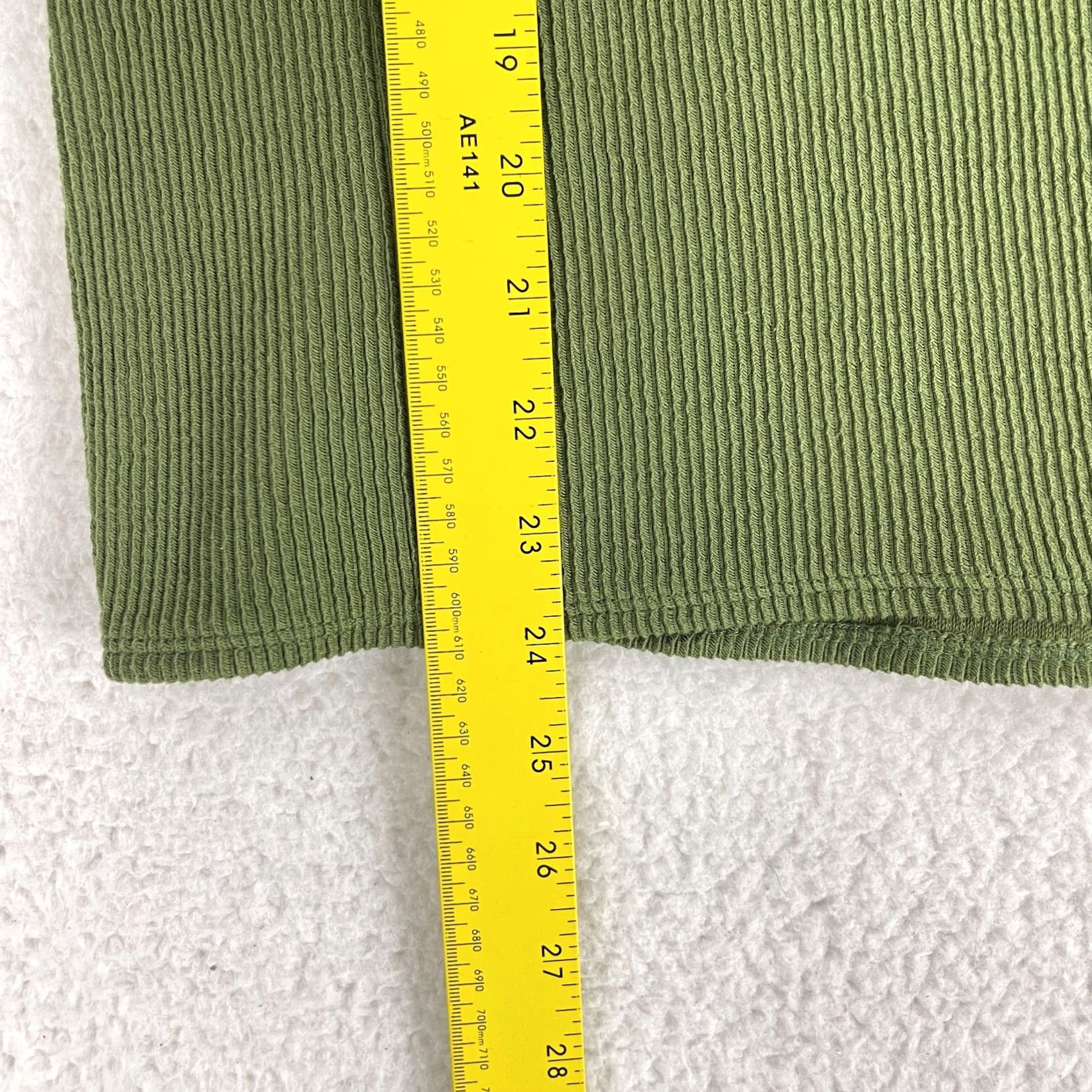 Madewell Madewell T-Shirt Womens Size XL Green Ribbed Side Knot Long Sleeve Pullover Knit Size XL / US 12-14 / IT 48-50 - 7 Thumbnail