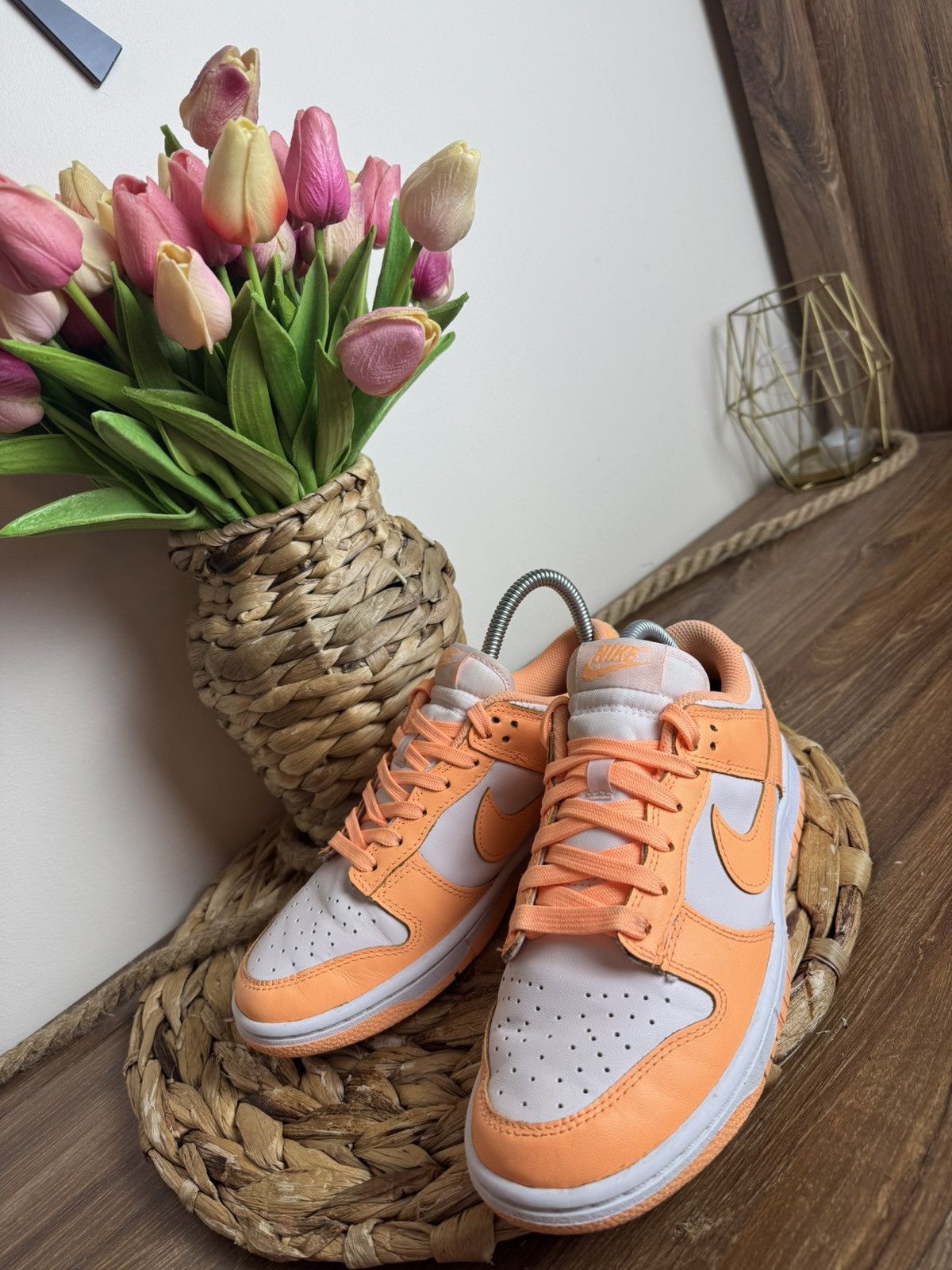 Nike × Nike ACG Nike Dunk low peach cream leather sneakers size 38 Size US 7 / IT 37 - 5 Thumbnail