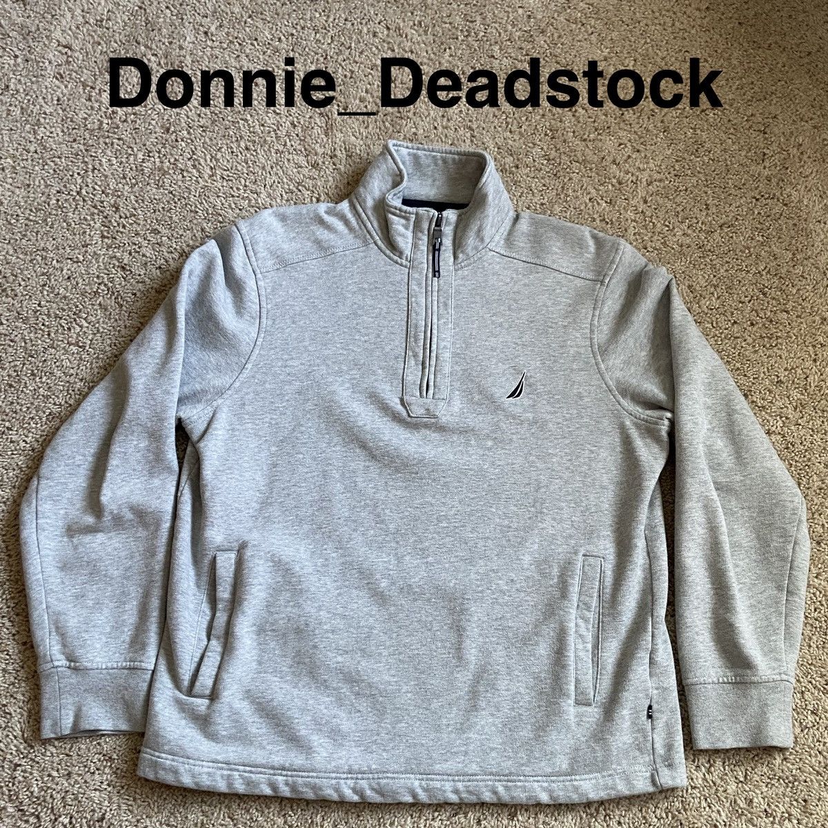 Nautica Nautica - Quarter Zip Sweatshirt - Gray Size US M / EU 48-50 / 2 - 1 Thumbnail