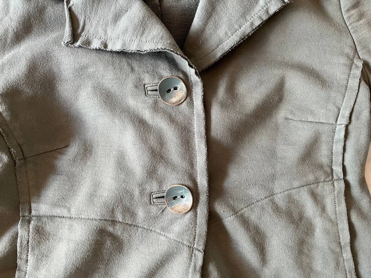 Designer × Other Studio B3 women's khaki cotton cropped jacket Size S / US 4 / IT 40 - 2 Thumbnail