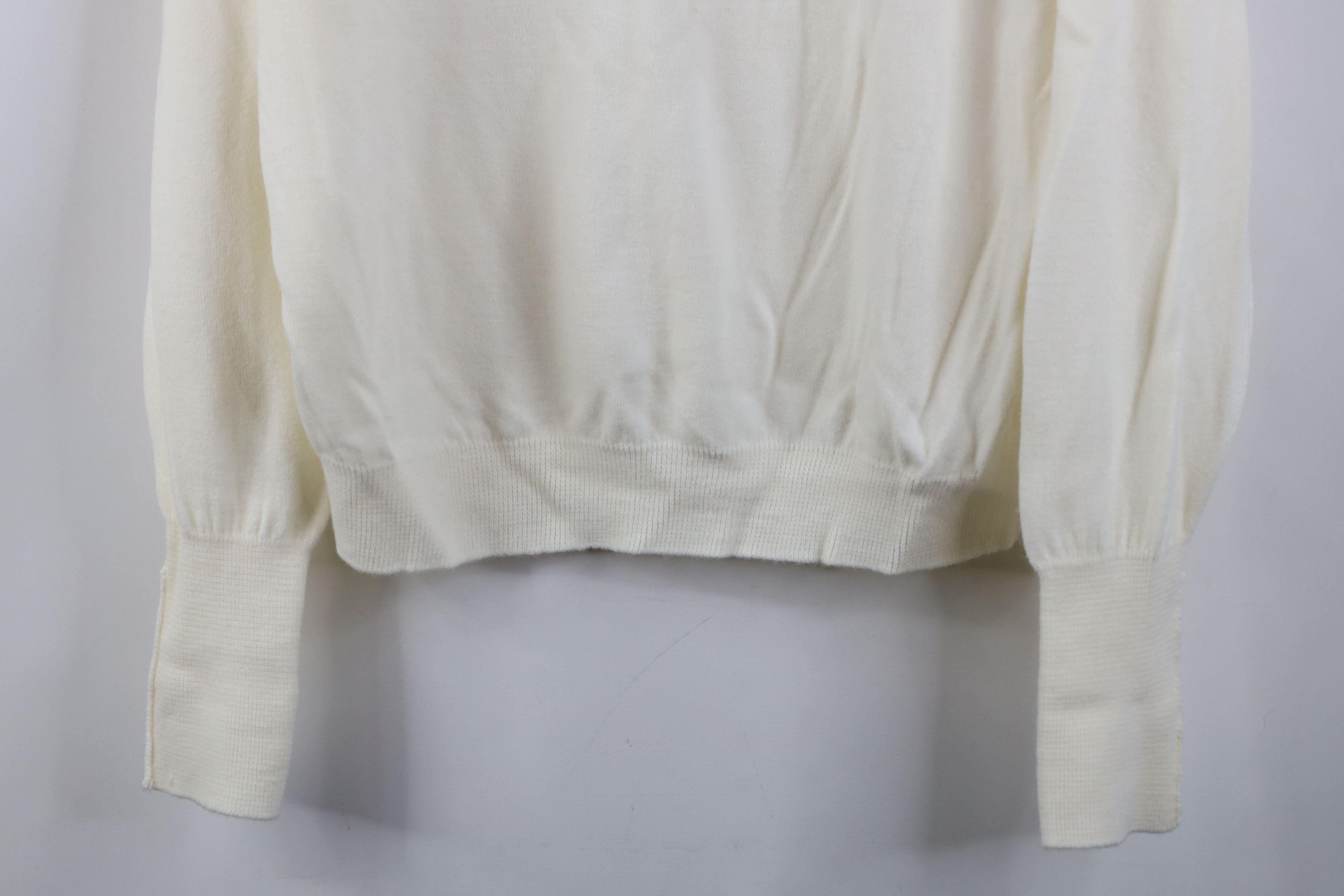 Vintage Vintage 90s Augusta National Golf Shop Knit Sweater Cream Size US L / EU 52-54 / 3 - 3 Thumbnail