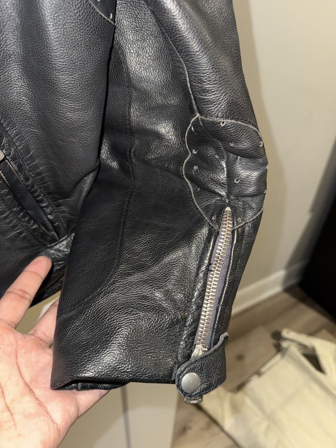 Maison Margiela Leather Cafe Racer Jacket Size US L / EU 52-54 / 3 - 9 Thumbnail