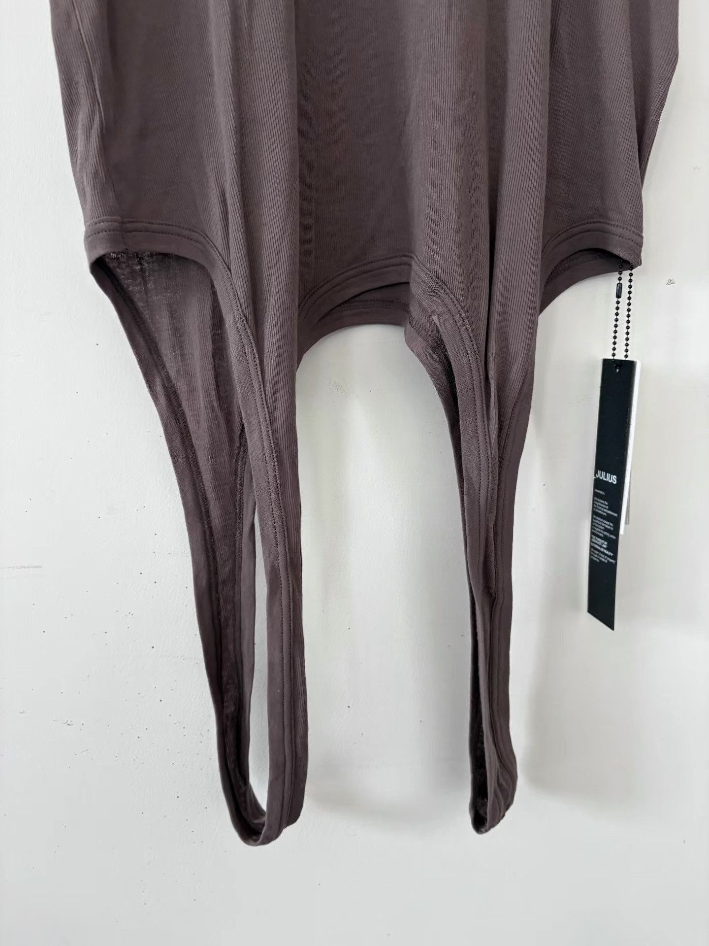 Julius Julius 24SS Men's Grey-Brown Drooping Loop Hem T-shirt Ｑ21 Size US M / EU 48-50 / 2 - 4 Thumbnail