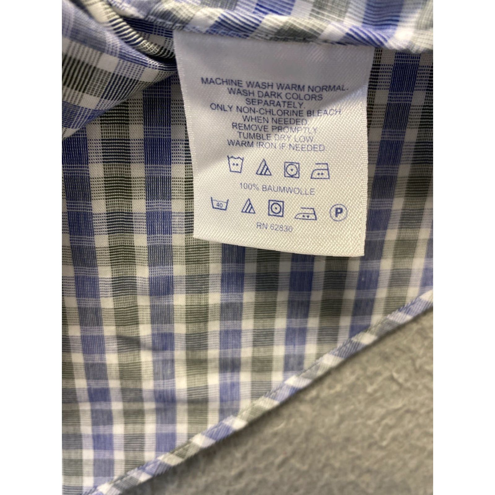 Lands' End VINTAGE Lands' End Men’s Dress Shirt Plaid Check Long Sleeve Button-Down TALL 16 Gray Green All Seasons Size US L / EU 52-54 / 3 - 7 Thumbnail