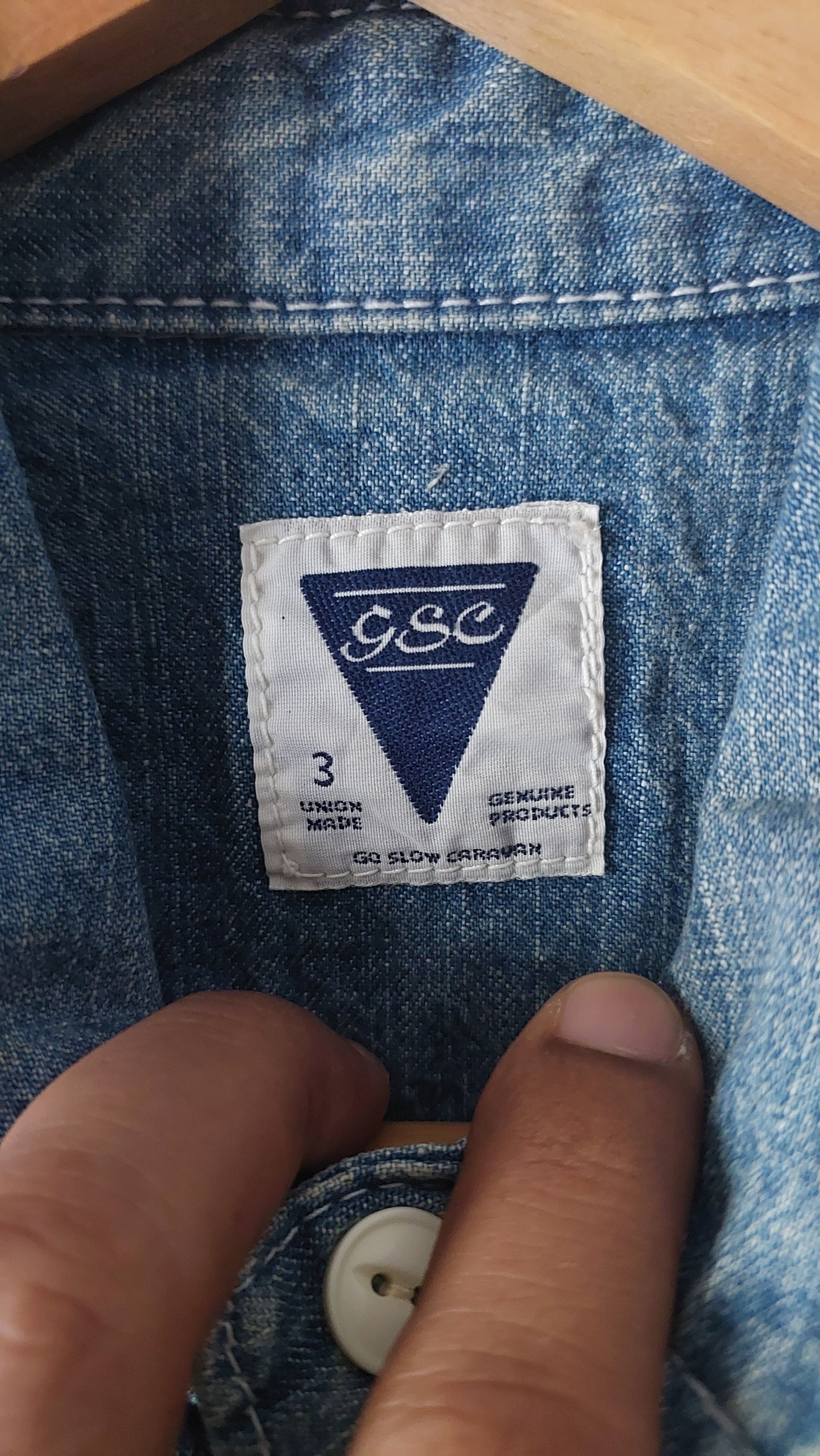 Japanese Brand × go slow caravan GSC GO SLOW CARAVAN DENIM SHIRT Size US M / EU 48-50 / 2 - 5 Thumbnail