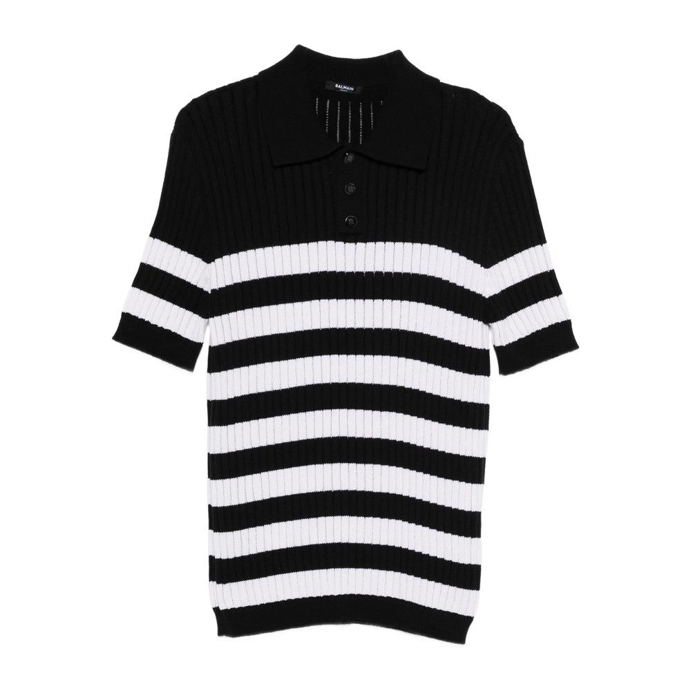 Balmain Balmain BLACK Polo Shirts Size US L / EU 52-54 / 3 - 1 Thumbnail