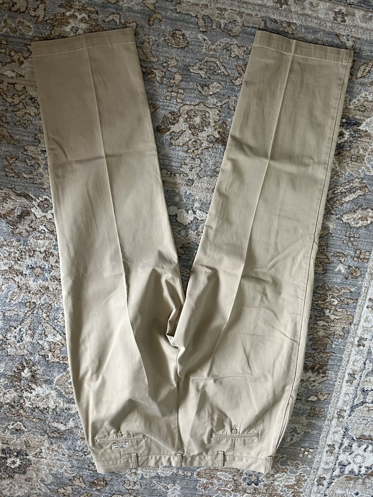 Polo Ralph Lauren POLO RALPH LAUREN COTTON PLEATED CHINO PANT 38x32 Size US 38 / EU 54 - 4 Thumbnail
