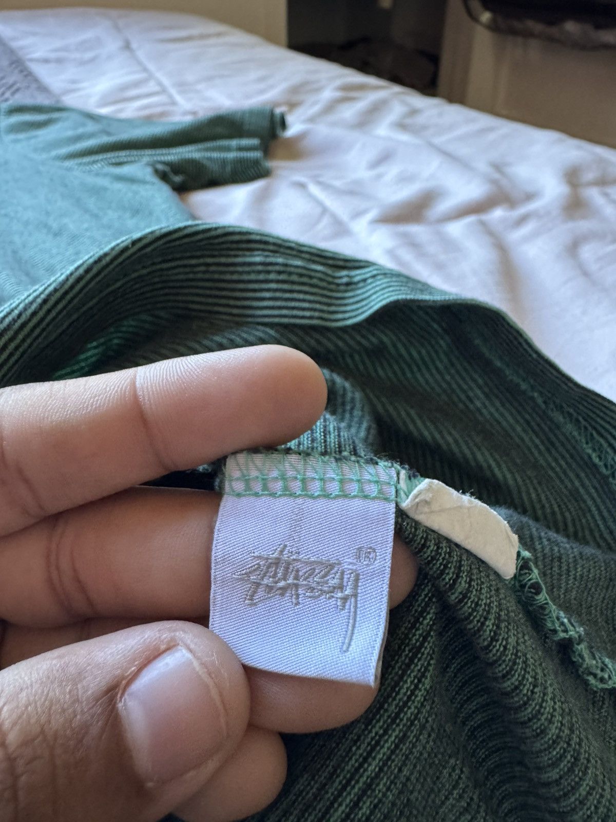 Stussy Stussy Striped Embroidered Tee Size US XL / EU 56 / 4 - 5 Thumbnail