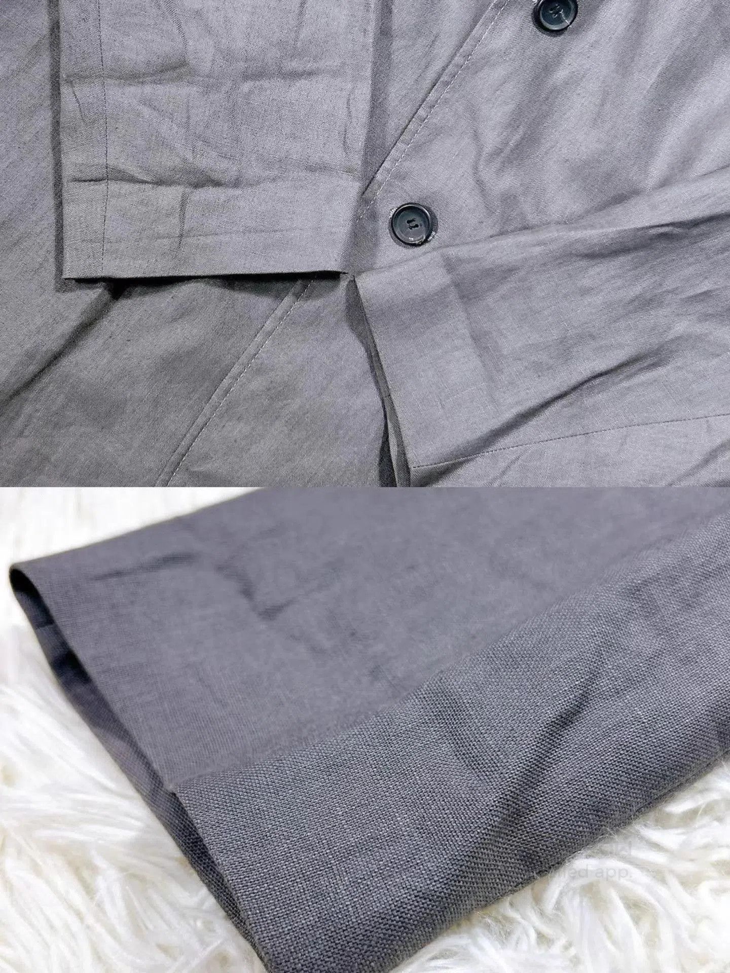 Yohji Yamamoto Gray Oversized Light Jacket. Size US M / EU 48-50 / 2 - 5 Thumbnail
