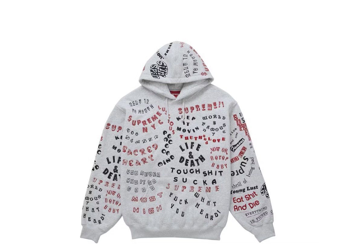 Supreme supreme too deadly hooded sweatshirt ash grey Size US XXL / EU 58 / 5 - 2 Thumbnail