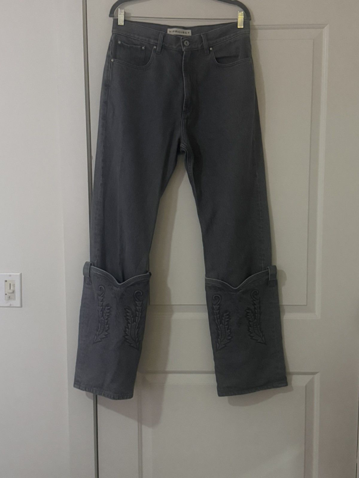 Y/Project Y/Project Evergreen Western Denim Grey 34 Detachable Cuffs Size US 34 / EU 50 - 1 Thumbnail
