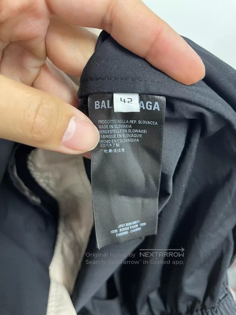 Balenciaga Balenciaga Milk tea color-blocked hoodie jacket Size US XS / EU 42 / 0 - 5 Thumbnail