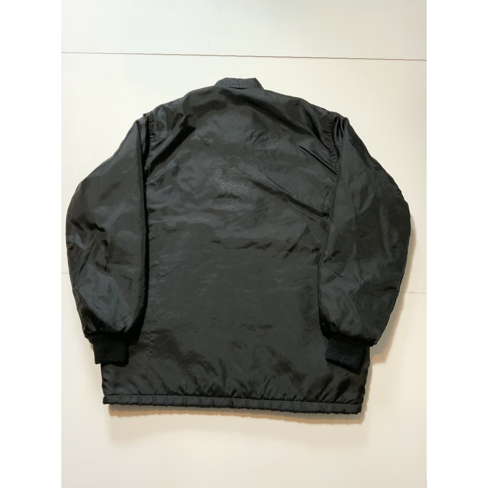 Vintage VINTAGE West Wind Buccaneer Sherpa Shearling Lined Black Satin Jacket Sz. L Mens Size US L / EU 52-54 / 3 - 2 Thumbnail