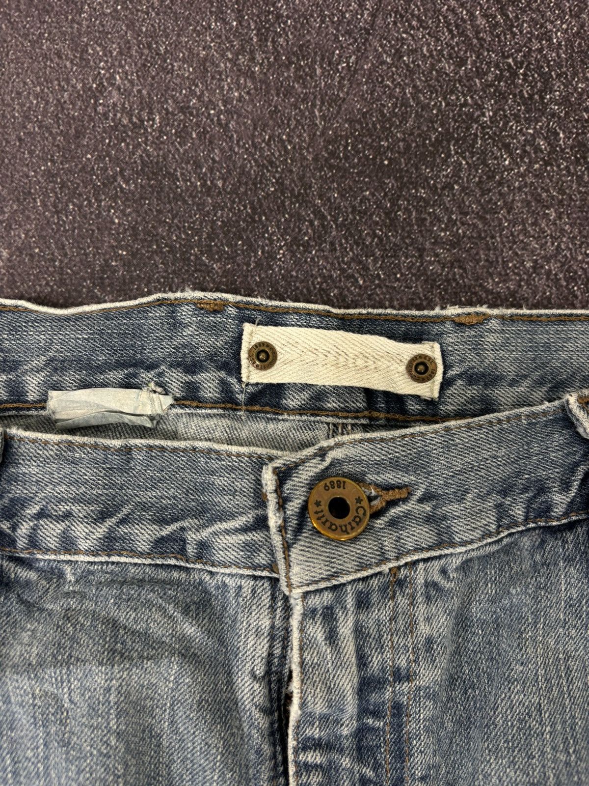Carhartt Vintage Carhartt Washed Light Blue USA Hype Baggy Jeans Size US 36 / EU 52 - 15 Thumbnail