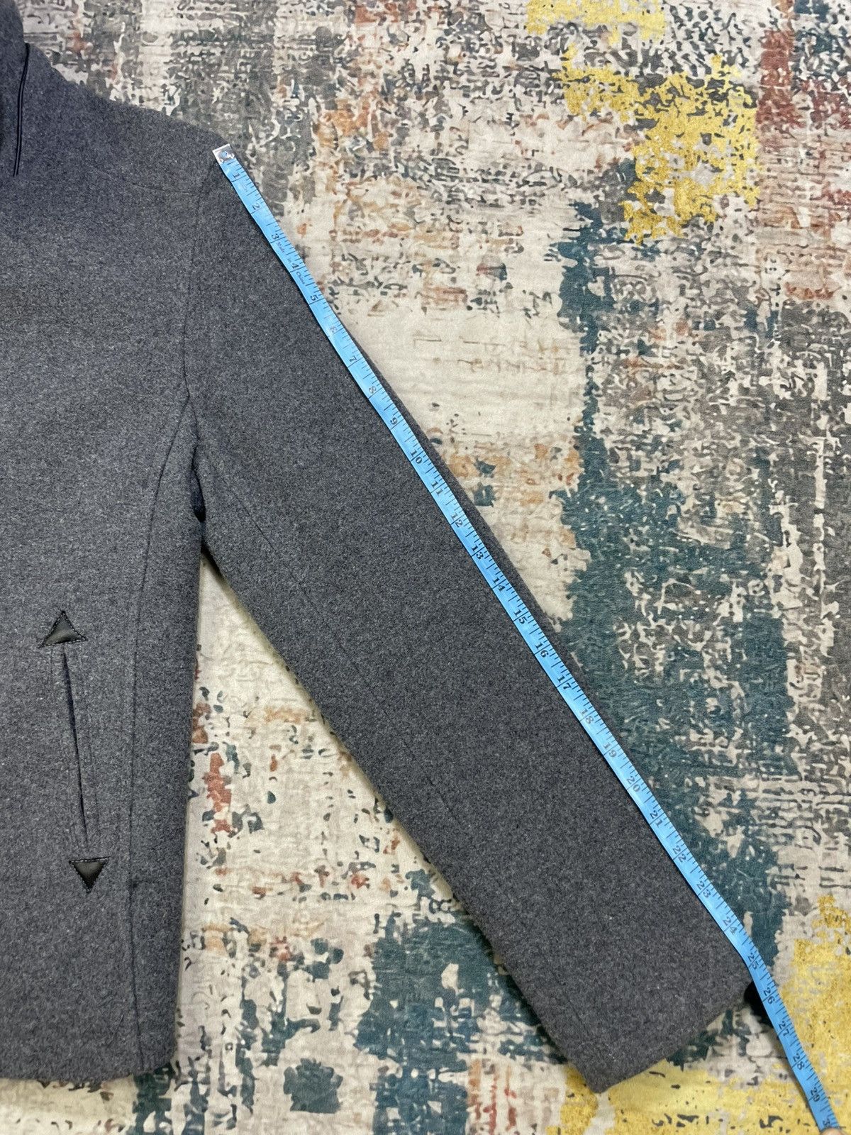 291295=Homme 291295 Wool Double Collar Jacket Size US S / EU 44-46 / 1 - 12 Thumbnail