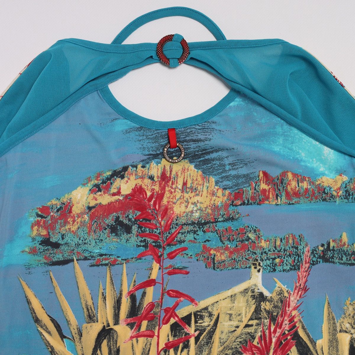 Other Save The Queen Mesh/Polyamide Printed Top Avantgarde Size S / US 4 / IT 40 - 11 Thumbnail