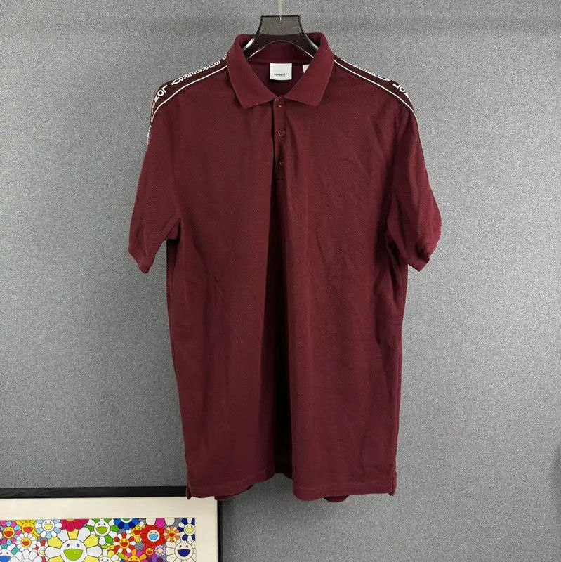 Burberry Burberry Red Men's Polo Shirt Size US M / EU 48-50 / 2 - 1 Thumbnail