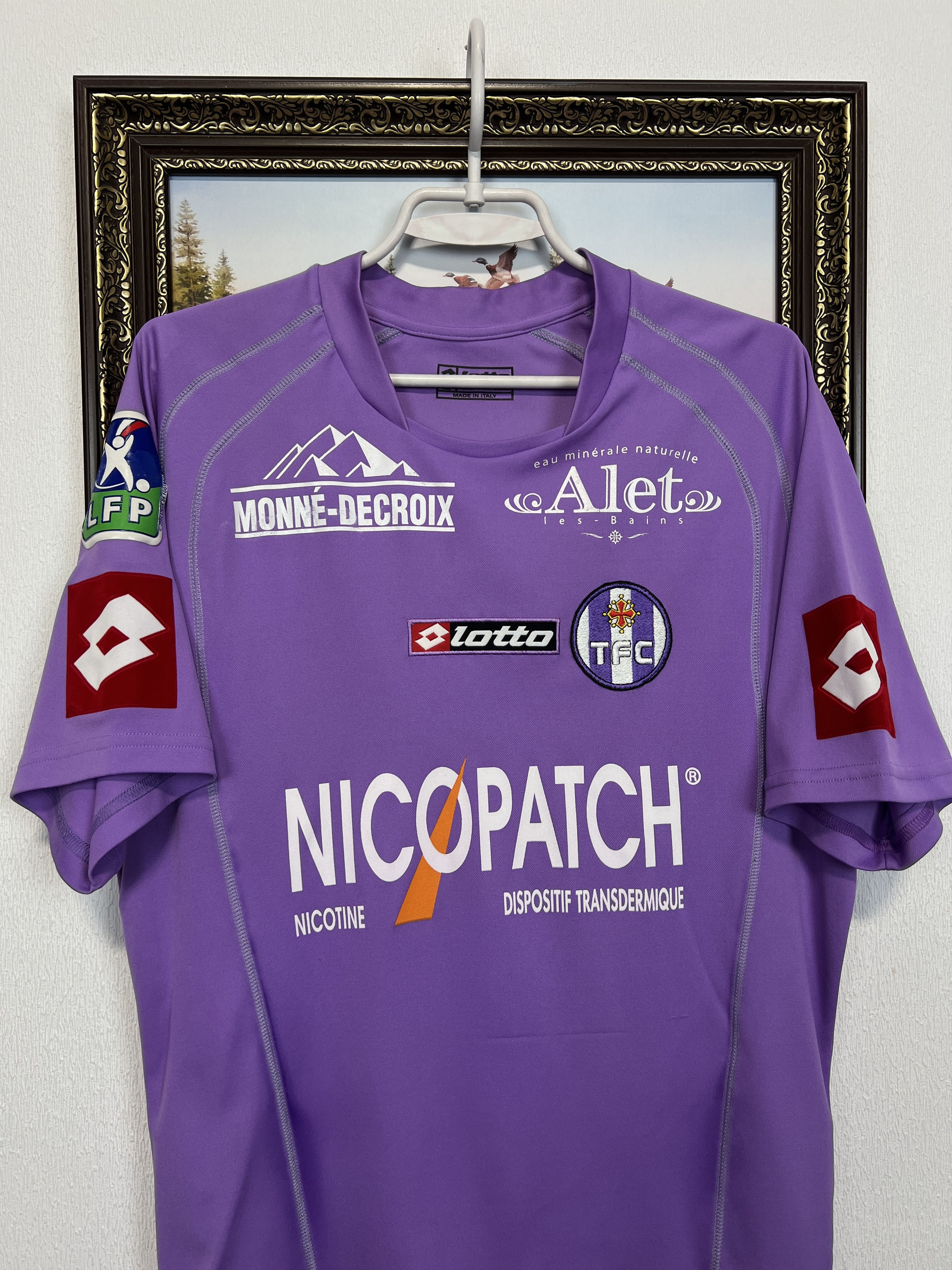 Lotto Sport Toulouse Home football shirt 2004 Soccer Jersey Trikot Rare Size US XL / EU 56 / 4 - 2 Thumbnail