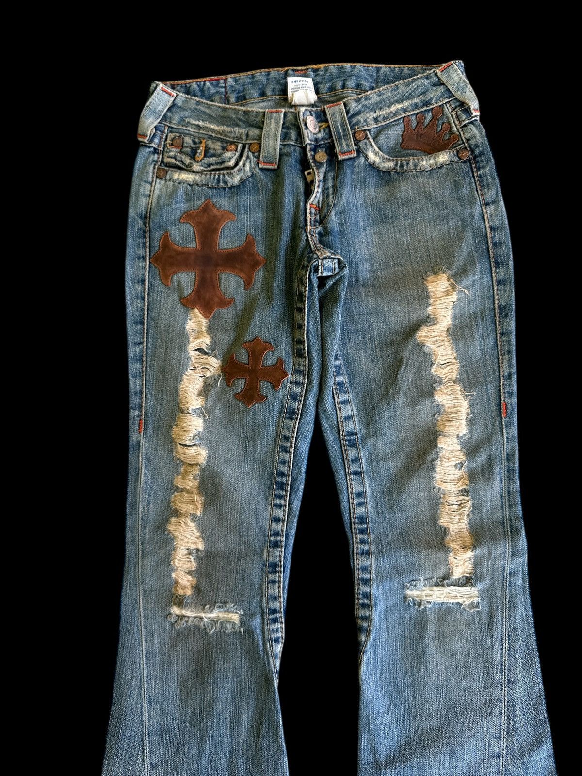 Japanese Brand Flare 💥 True Religion X King Baby Flare Fashion💥 Size US 28 / EU 44 - 4 Thumbnail