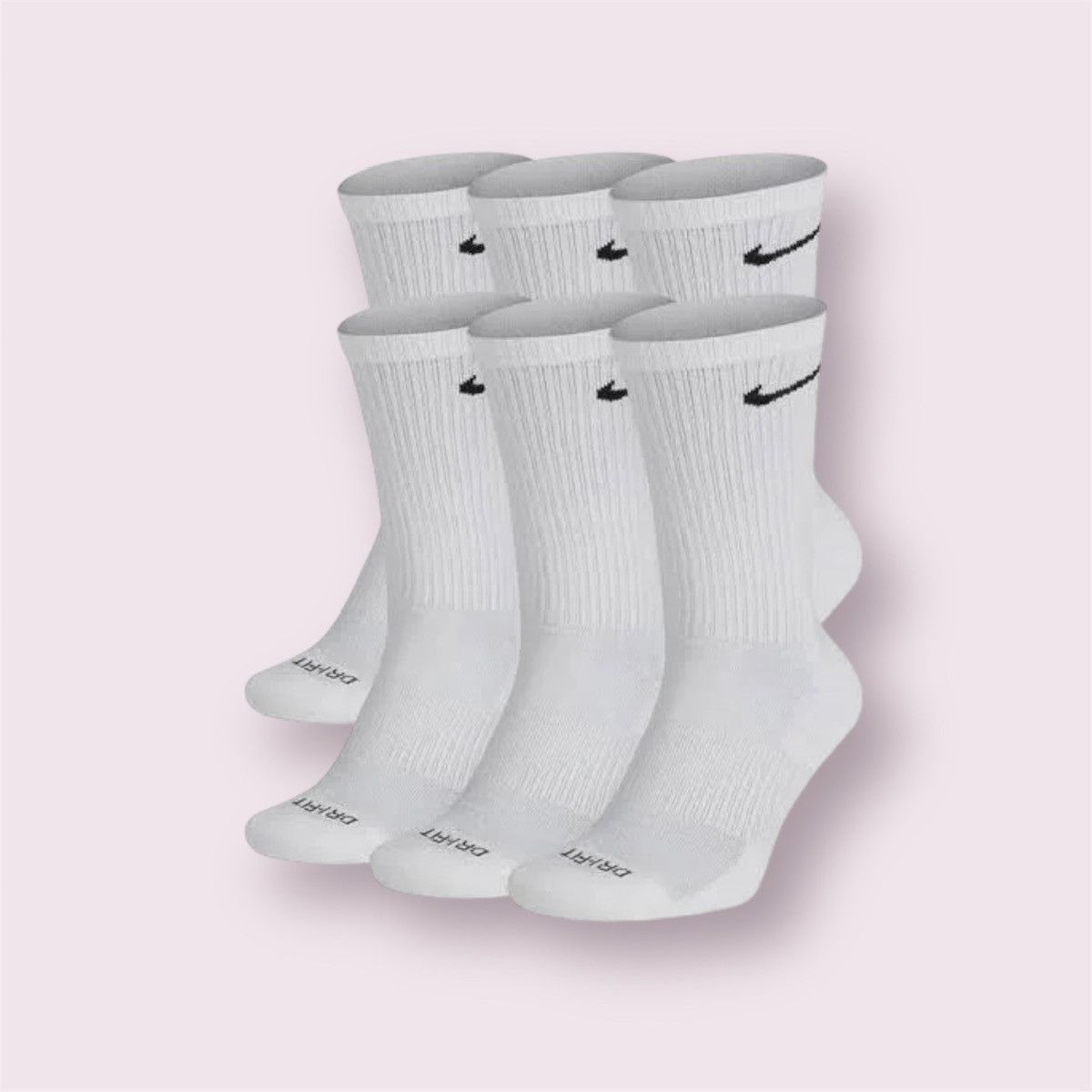 Nike 3 Pairs of White Nike Socks Size 44 - 1 Thumbnail