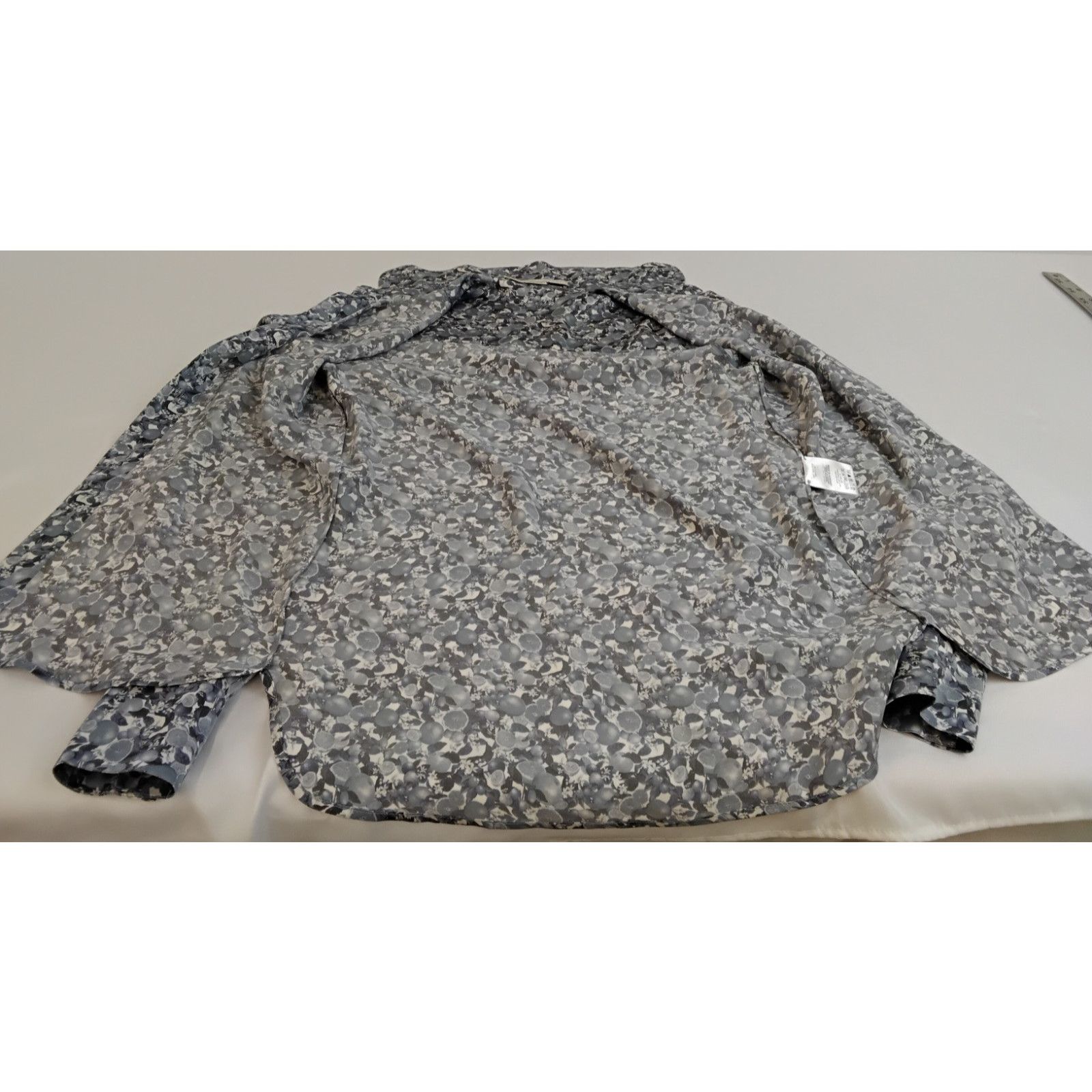 Stella McCartney Stella McCartney 100% Silk Blouse Women's 38 Blue & White Size XS / US 0-2 / IT 36-38 - 6 Thumbnail