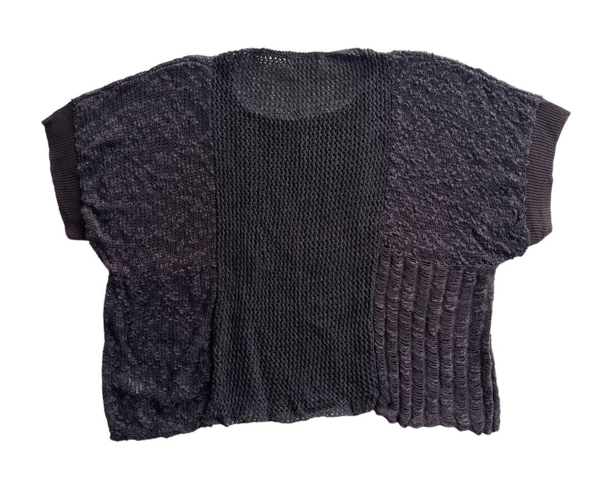 Issey Miyake 1970s Issey Miyake Mesh Knit Cropped Top Size L / US 10 / IT 46 - 6 Thumbnail