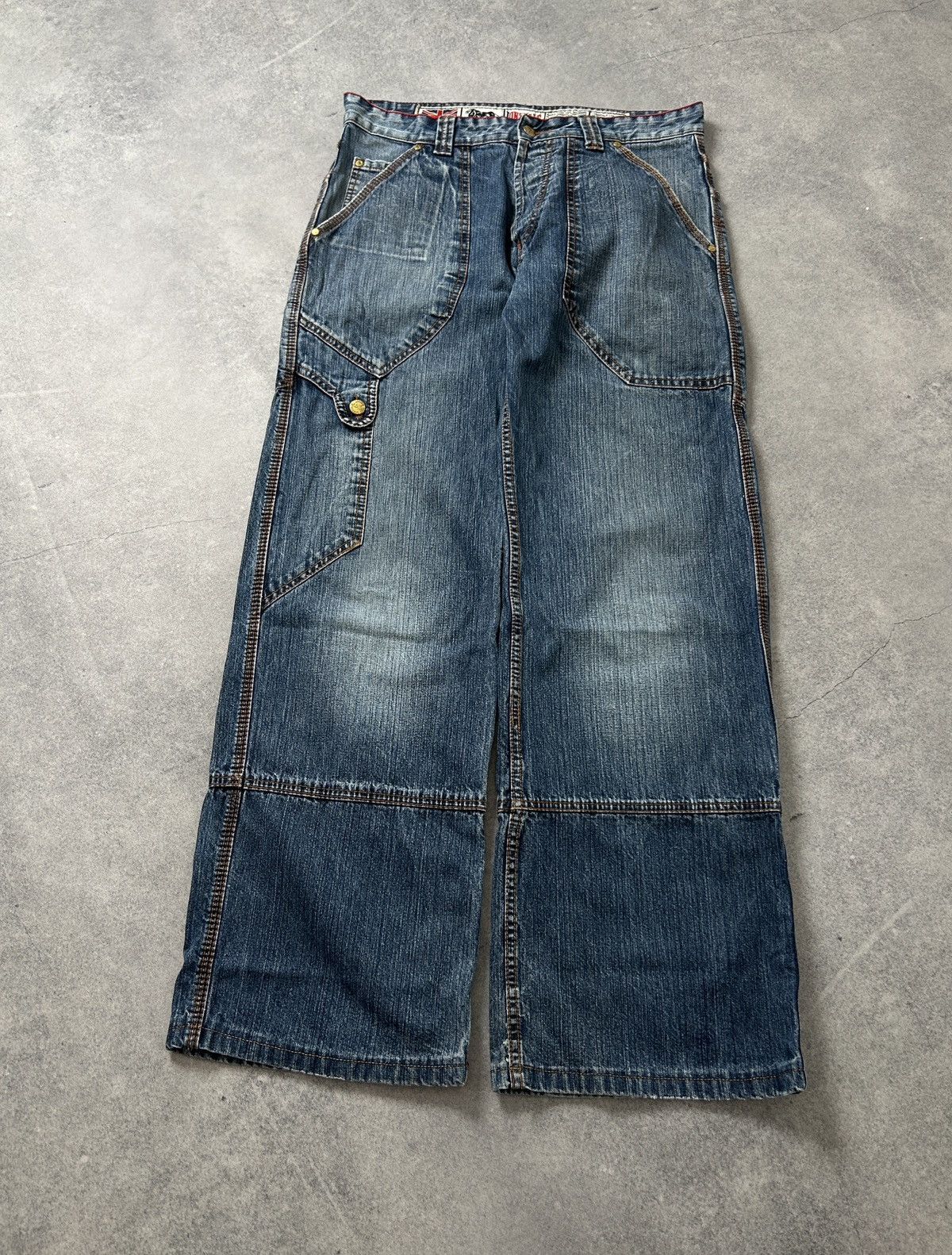 Lonsdale Vintage Lonsdale baggy y2k Jnco style denim size 33 Size US 33 - 3 Thumbnail