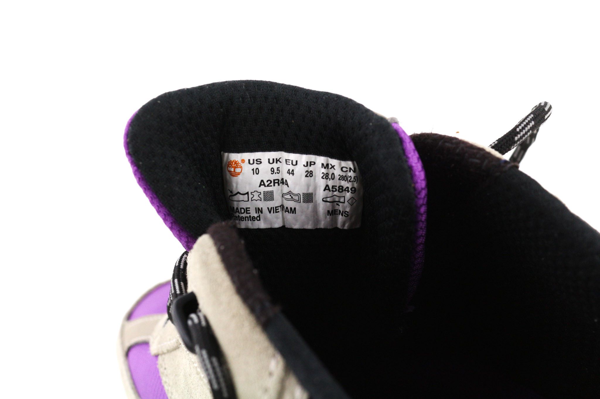 Timberland A2R4A-A5849 EU43/44 Grey Purple Leather Sneakers 81137 Size US 10.5 / EU 43-44 - 12 Thumbnail