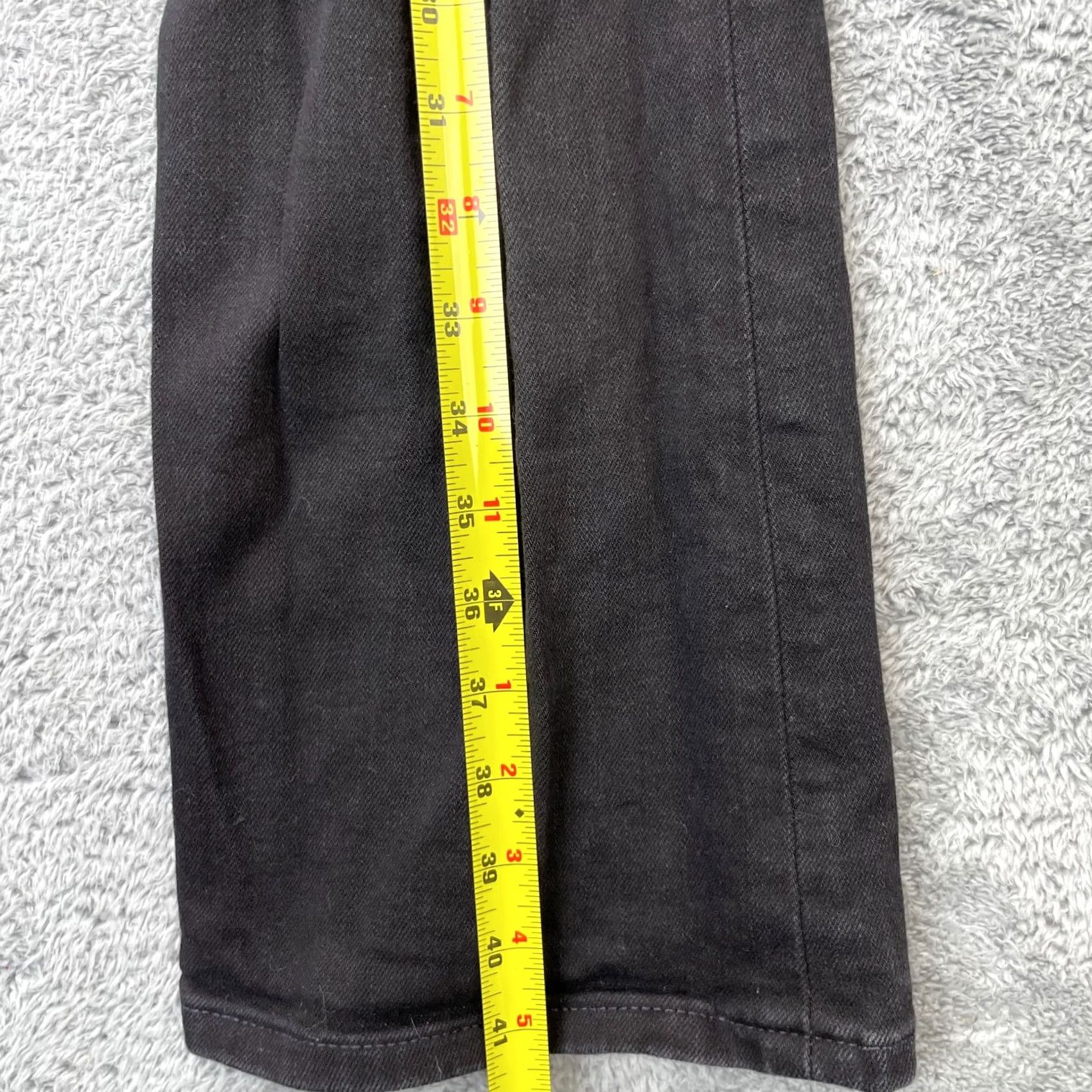 Vintage VINTAGE Aeropostale Jeans Womens 00 Black Flared Leg Denim High Rise Stretch Bootcut Shirt? Size 42" / US 20 - 7 Thumbnail
