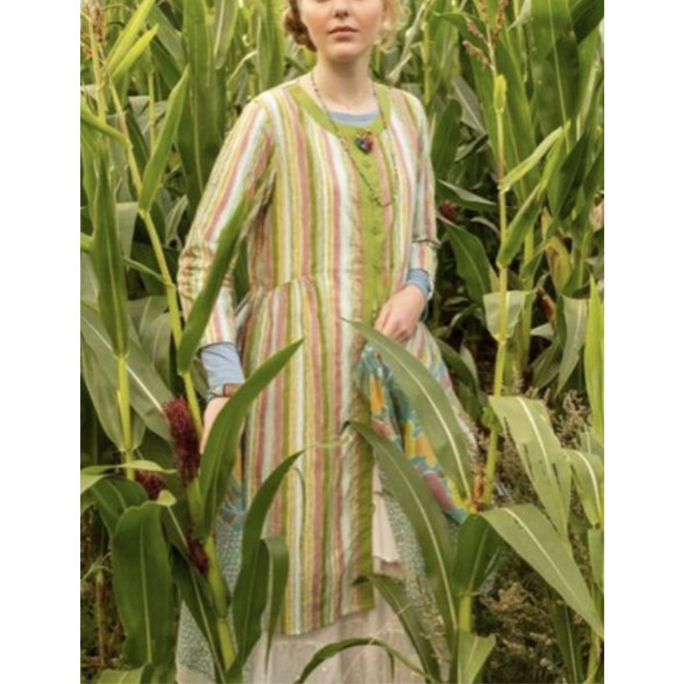 Guru Gudrun Sjoden Cotton Multicolor Striped button front Lagenlo Size S / US 4 / IT 40 - 1 Thumbnail