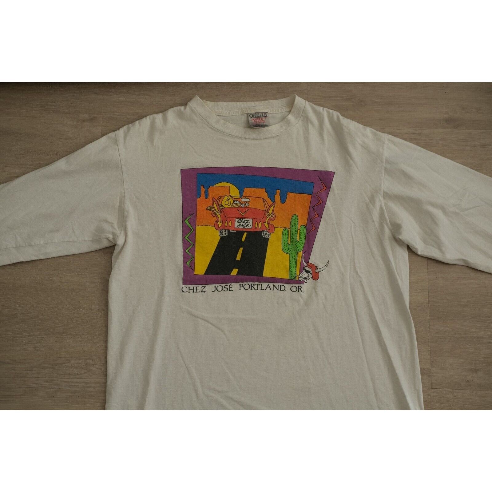 Other Vintage 90s Oneta Chez José Portland Cartoon Car Tee L Size US L / EU 52-54 / 3 - 2 Thumbnail