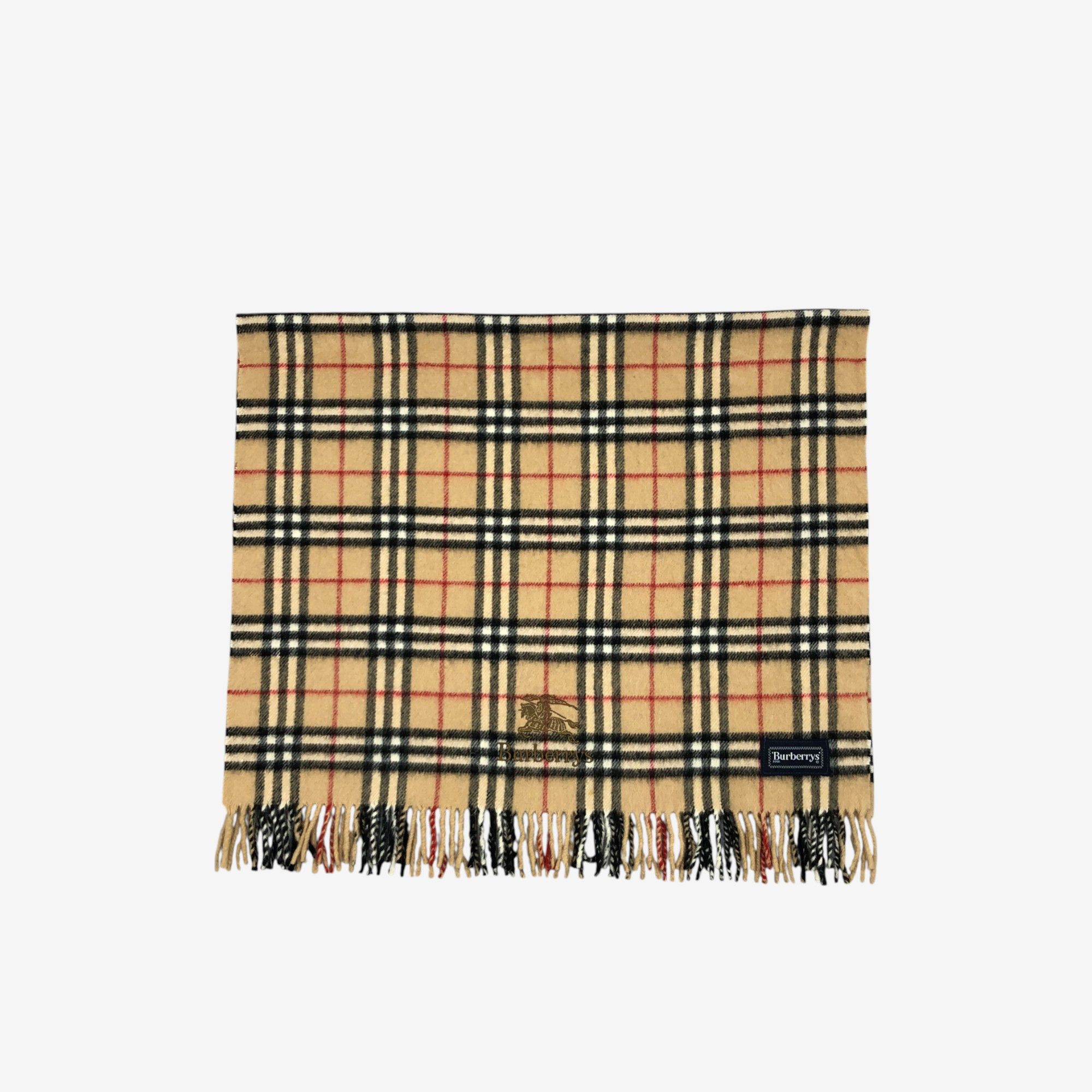 Burberry Vintage Burberrys Scarf Muffler Wool Stole Shawls Scarves Size ONE SIZE - 3 Thumbnail