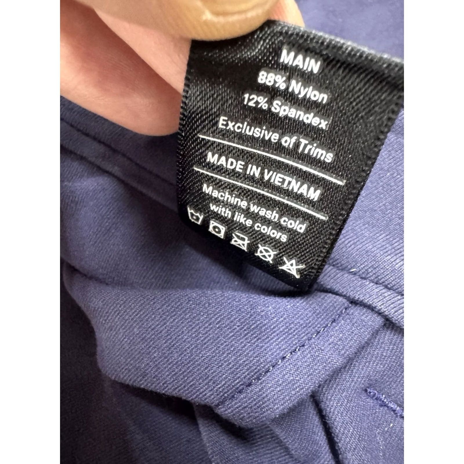 Vintage Public Rec Game Changer Chino Pants Navy Blue 38x30 Men's Regular Size 38 Inseam 30 Flat Front Tapered 5 Pocket Nylon Spandex Size US 38 / EU 54 - 5 Thumbnail
