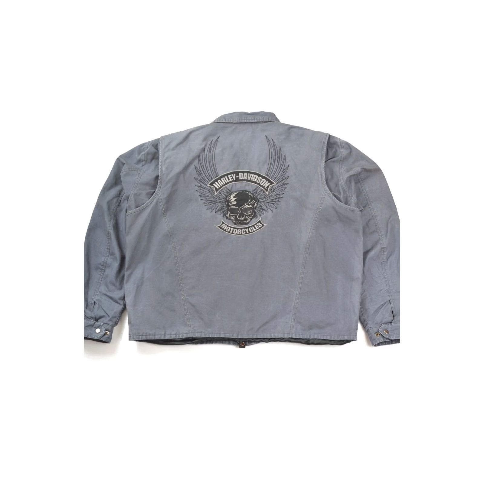 Harley Davidson Harley-Davidson Vintage Big Back Logo Jacket 2XL Blue Mens 97480-09VM XXL Cotton Back Logo Biker" Size US XXL / EU 58 / 5 - 7 Thumbnail