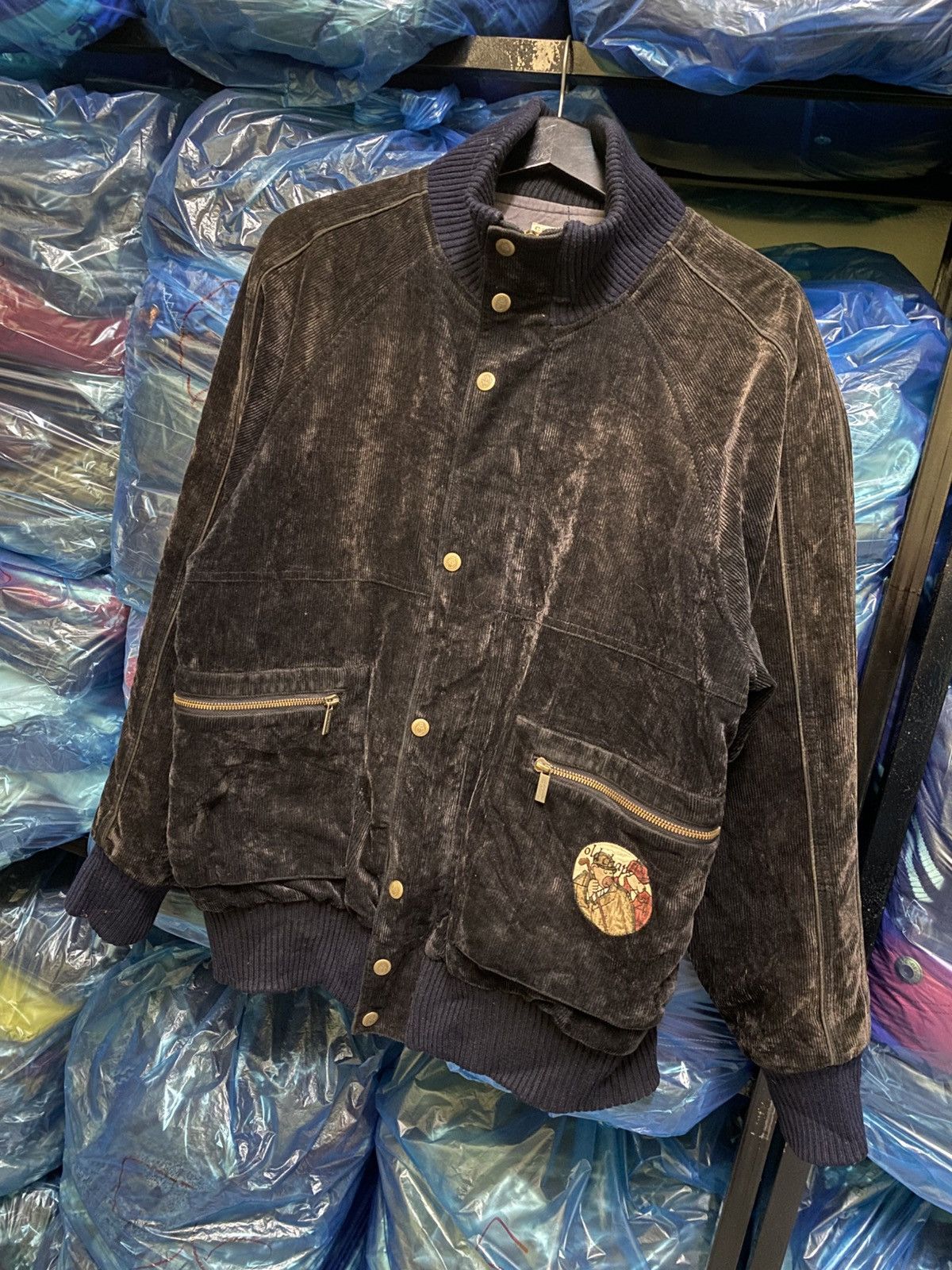 Jean Charles De Castelbajac VINTAGE CASTLEBAJAC CORDUROY BOMBER JACKET Size US L / EU 52-54 / 3 - 2 Thumbnail