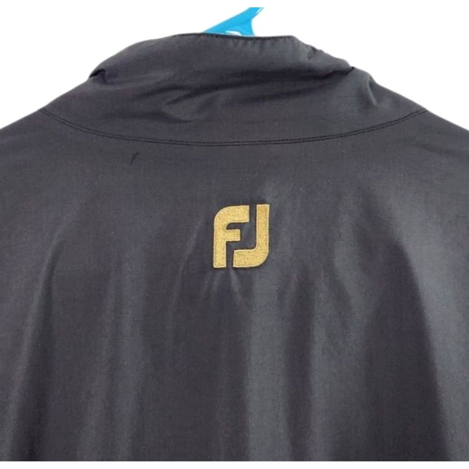 Footjoy FootJoy Windbreaker Jacket Mens XL Black Solid Polyester Pockets Lined Snapped Casual Golf Size US XL / EU 56 / 4 - 5 Thumbnail