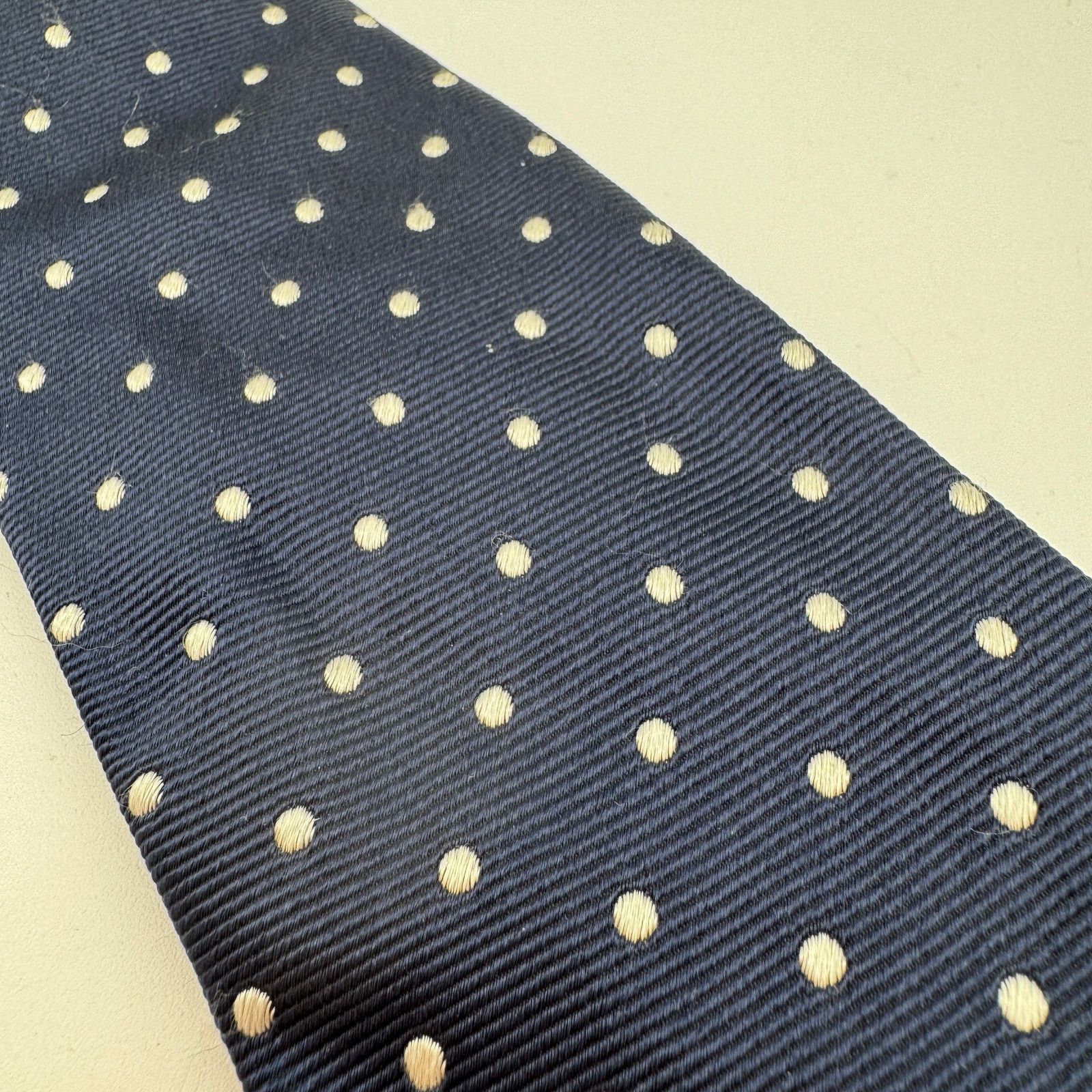 Other Arthur & Fox Navy & White Polka Dot Tie Silk Italy Size ONE SIZE - 1 Thumbnail