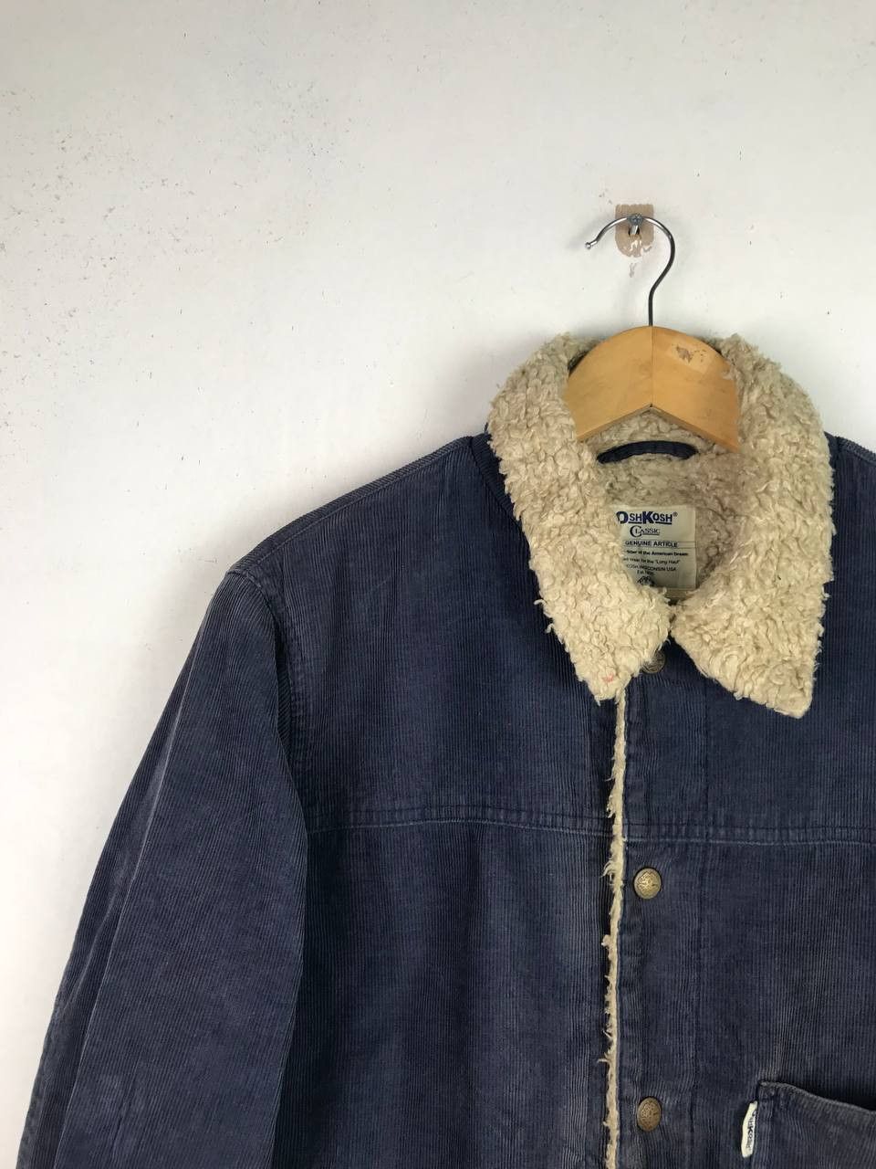 Oshkosh Vintage Sunfaded Oshkosh Worker Corduroy Mohair Jacket Size US L / EU 52-54 / 3 - 6 Thumbnail