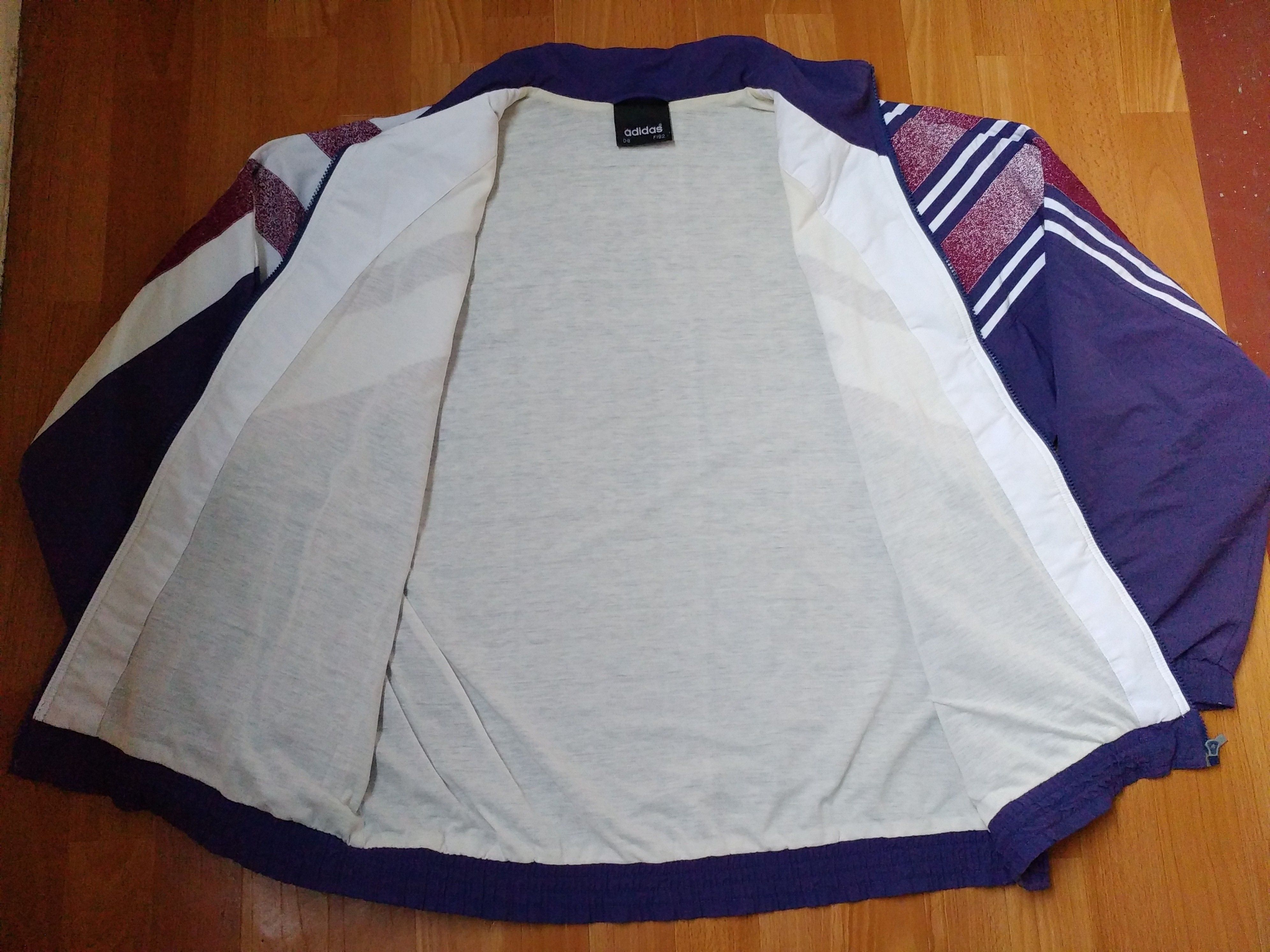 Adidas × Vintage ADIDAS jacket, blue vintage hip hop 90s hip-hop size XL Size US XL / EU 56 / 4 - 8 Thumbnail