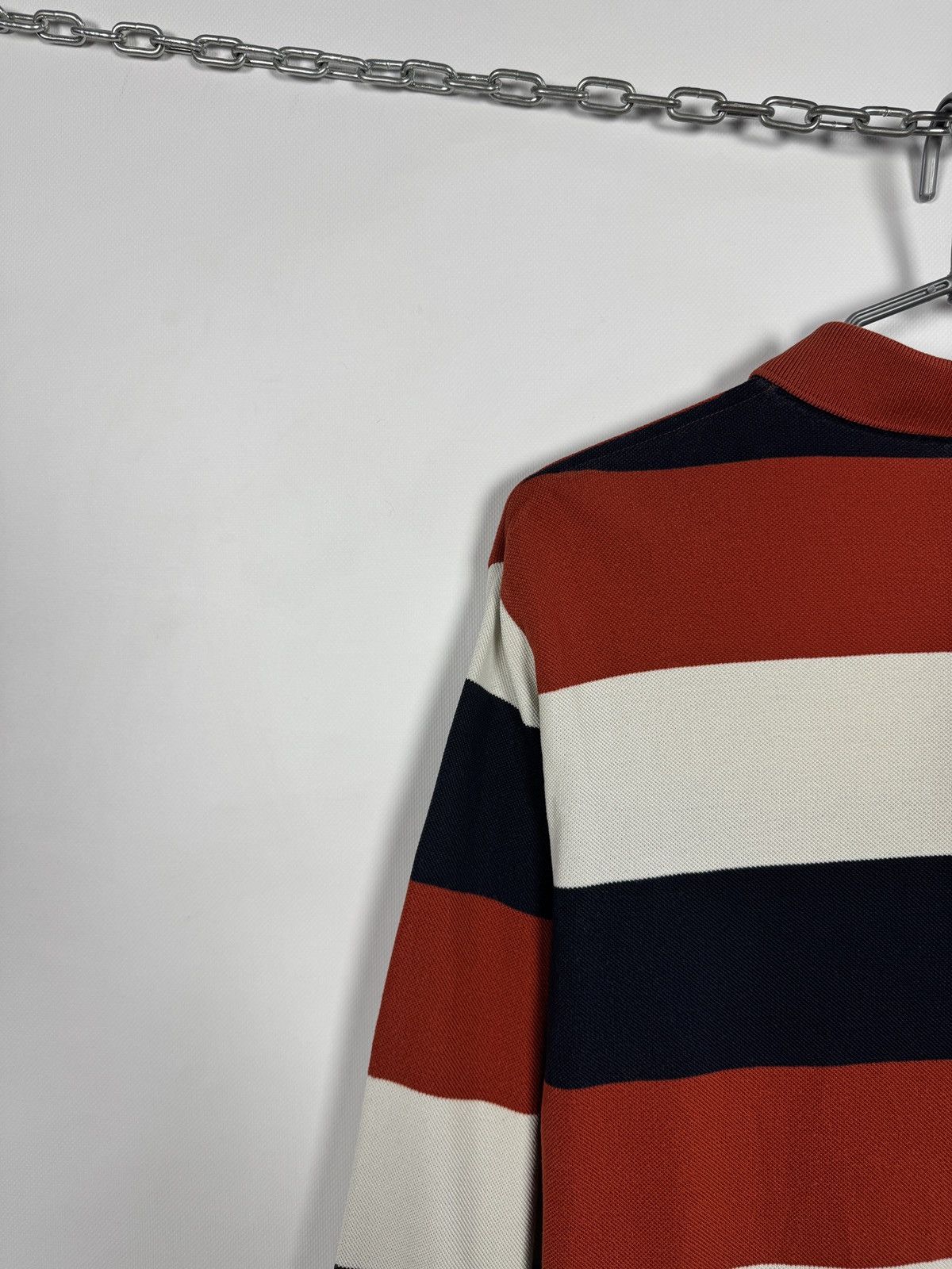 Lacoste Lacoste Long Sleeve Striped Polo Shirt Rugby Style Size 6 Size US XL / EU 56 / 4 - 12 Thumbnail