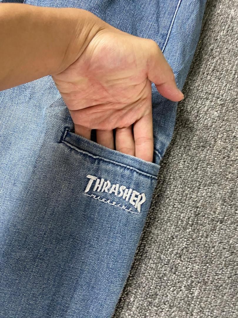 Thrasher Thrasher Double Knee Baggy Jeans (197) Size US 32 / EU 48 - 4 Thumbnail