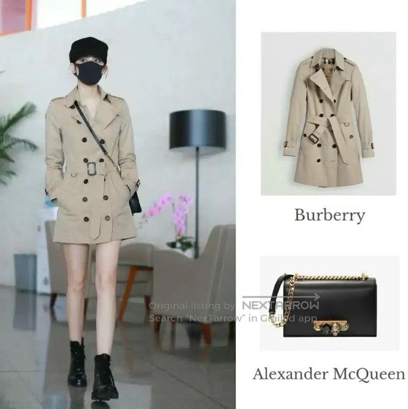 Burberry Burberry Beige Check Mid-Length Trench Coat. Size M / US 6-8 / IT 42-44 - 7 Thumbnail