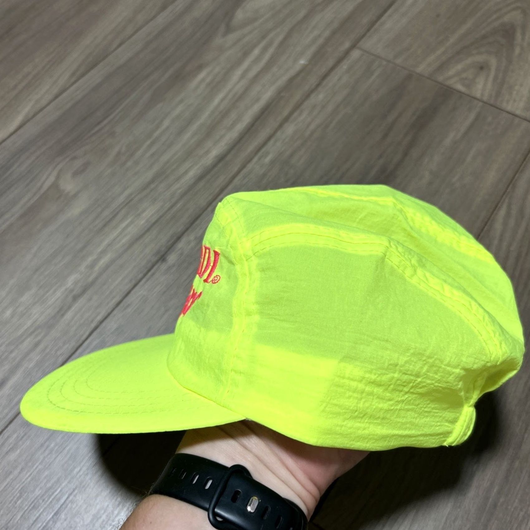 Vintage VINTAGE Bacardi Breezer Hat Cap Yellow Snapback Sun Faded Embroidered Adjustable Baseball Cap Men 1980s Logo Size ONE SIZE - 3 Thumbnail