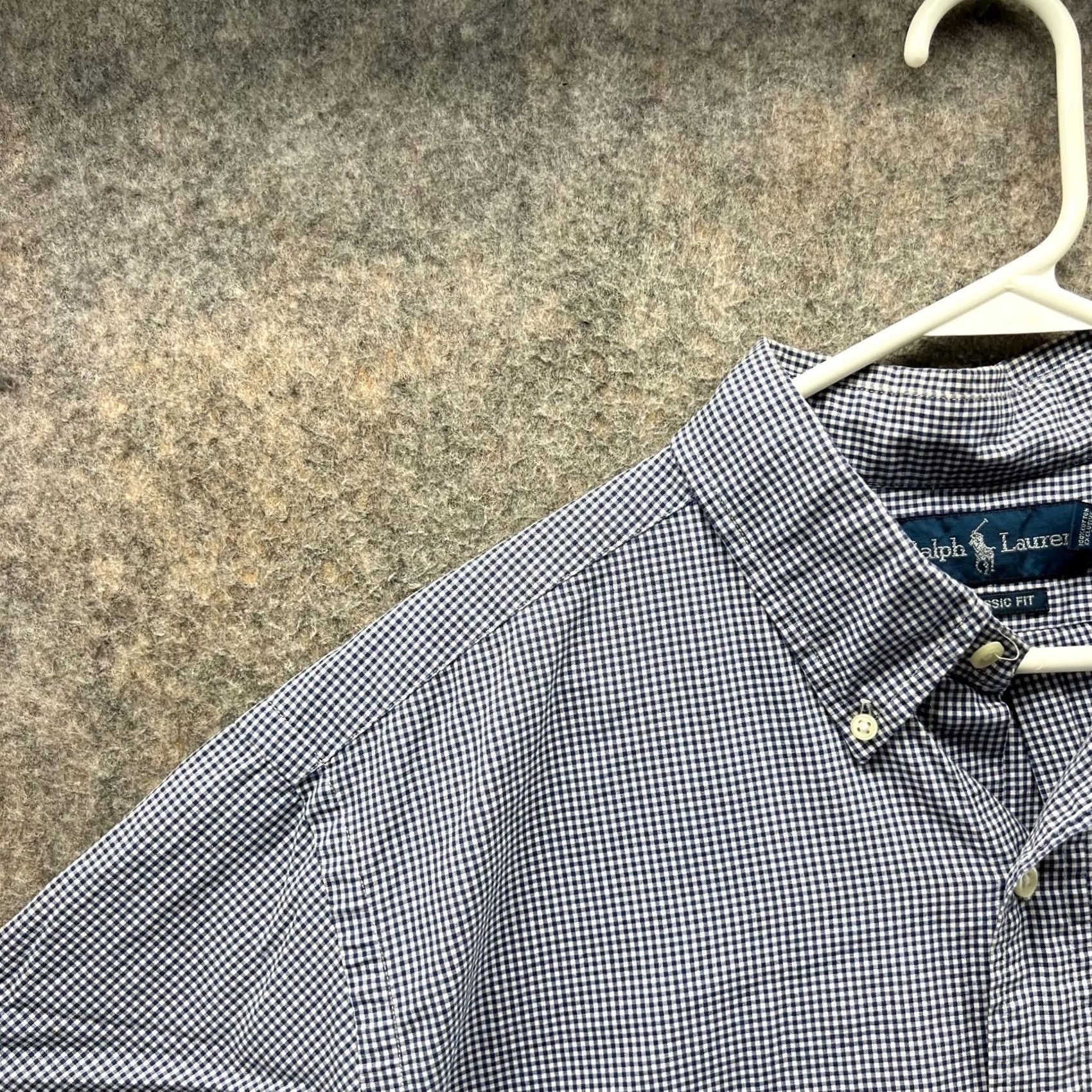 Ralph Lauren Ralph Lauren Shirt Men XL Blue Casual Button-Down Gingham Pony Short Sleeve Vtg Size US XL / EU 56 / 4 - 6 Thumbnail